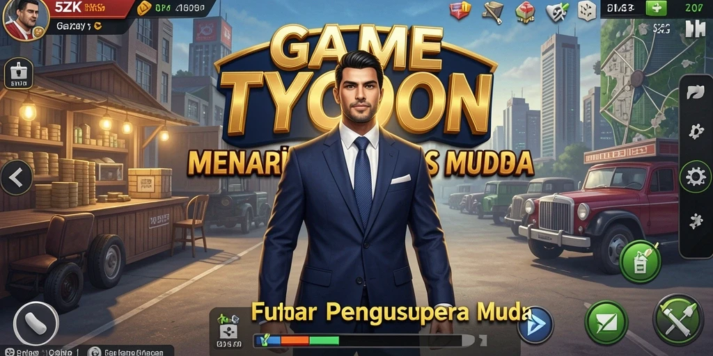 Gameplay Tycoon menarik di 5ZK dengan peluang bisnis yang luas.