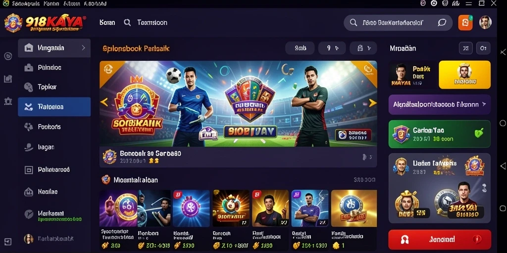 Tampilan gameplay seru dari aplikasi Sportsbook 918KAYA.