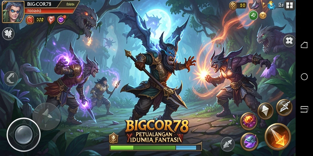 Gameplay menegangkan dalam aksi petualangan BIGCOR78.