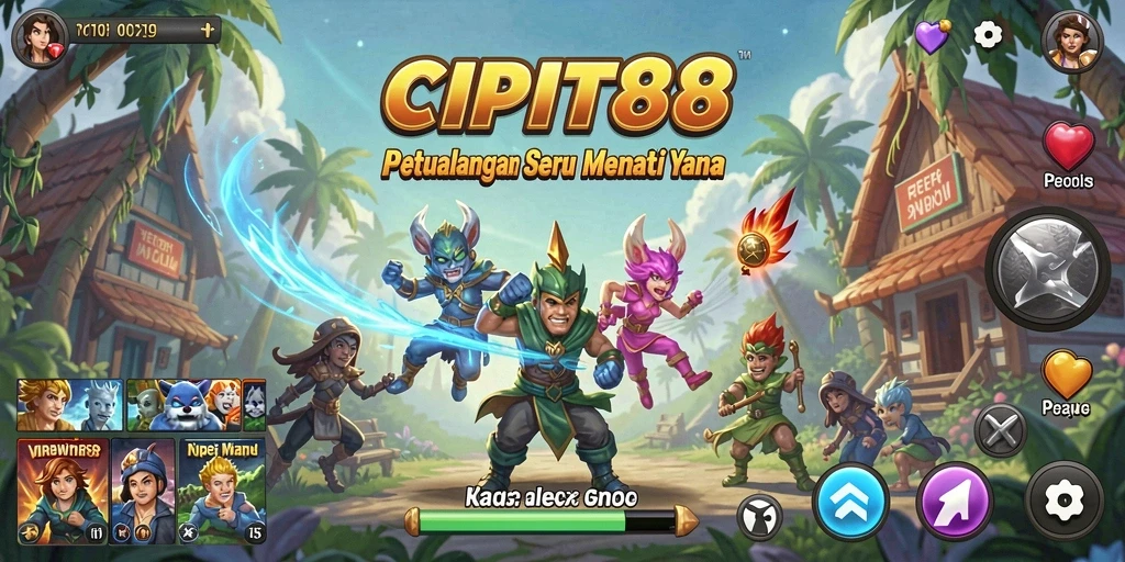 Tampilan menarik dari gameplay petualangan di CIPIT88.