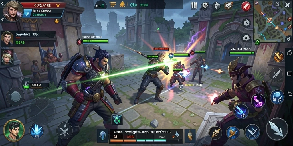 Screenshot menampilkan aksi seru dalam gameplay SLG CORLA188.
