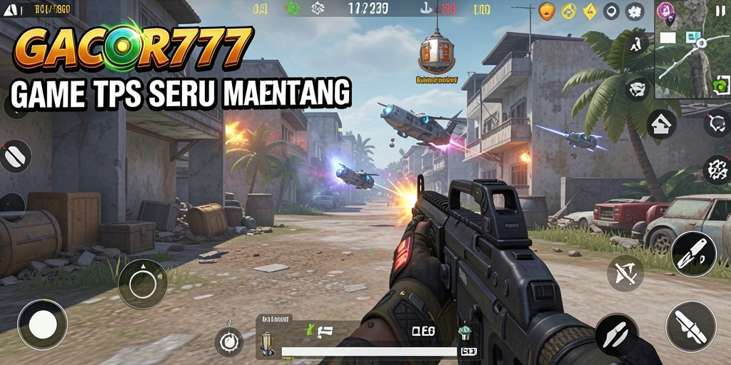 Screenshot GACOR777 menampilkan aksi seru dalam permainan TPS.