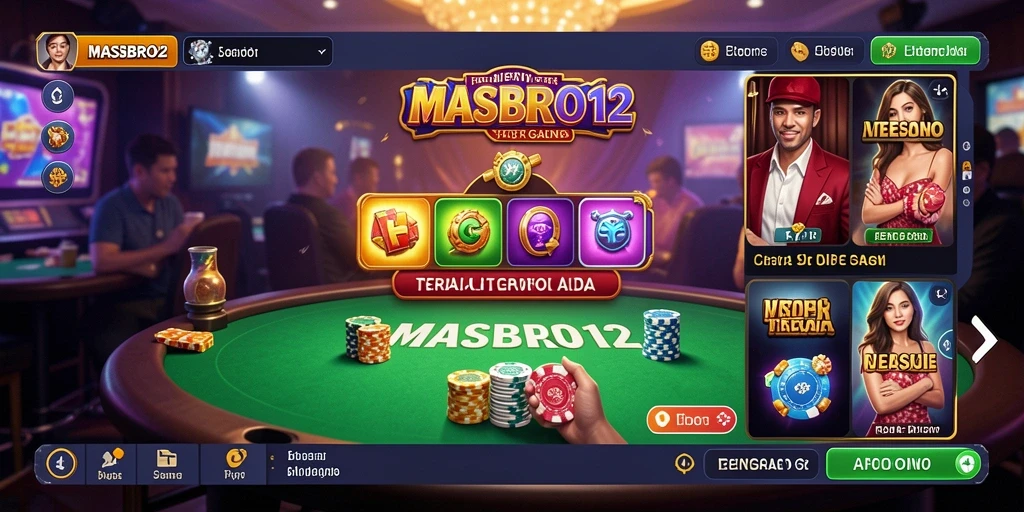 Tampilan gameplay Live Casino yang menarik di MASBRO12.