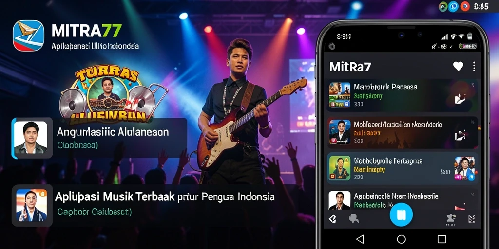 Tampilan gameplay MITRA77 saat mendengarkan musik dengan teman.