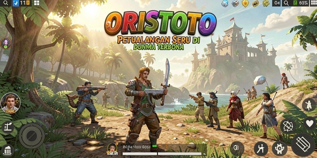 Tampilan gameplay seru di dunia terbuka ORISTOTO.