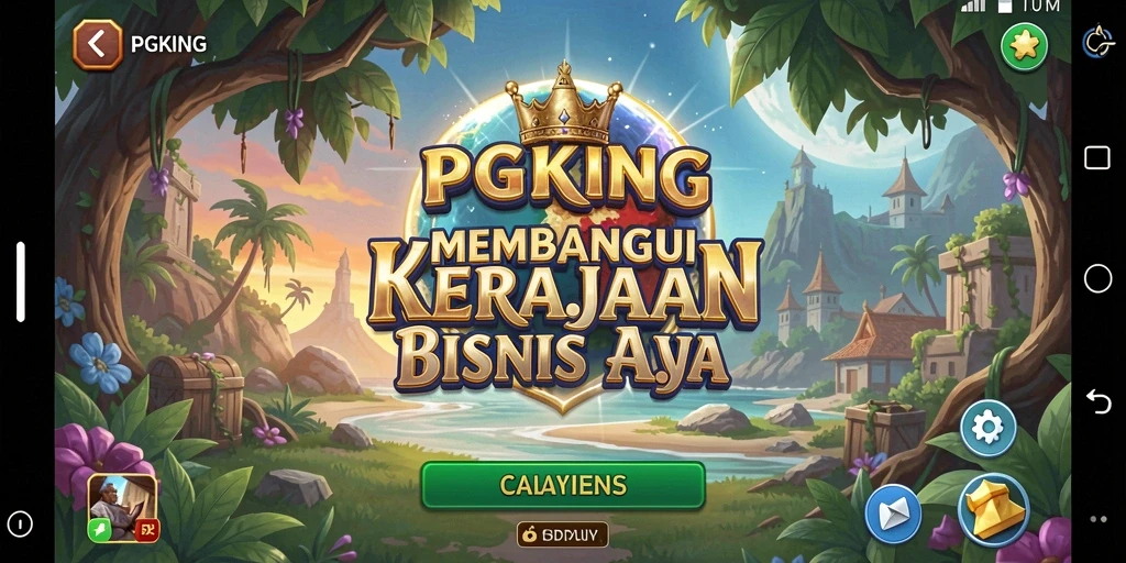 Screenshot gameplay PGKING dengan aksi bisnis yang mendebarkan.