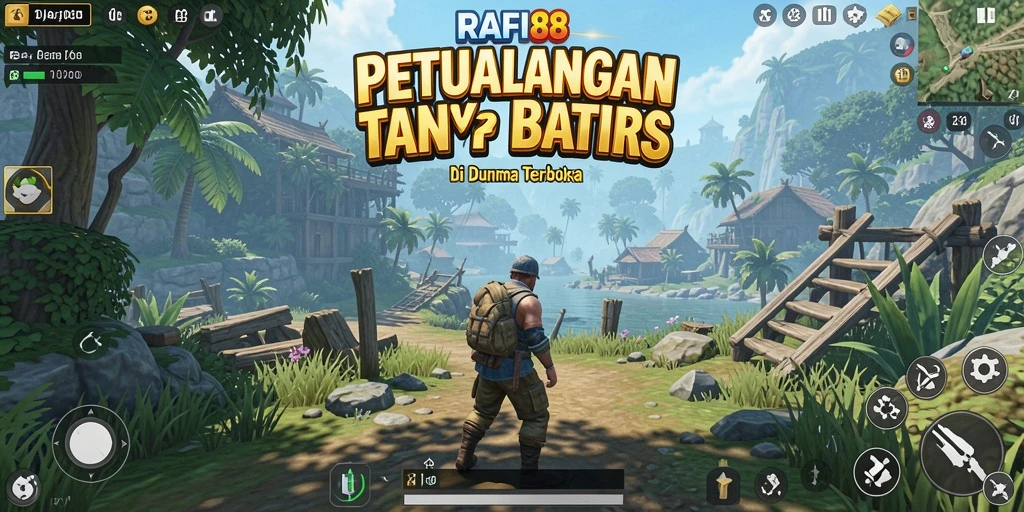 Screenshot gameplay RAFI88 yang menunjukkan petualangan seru di dunia terbuka.