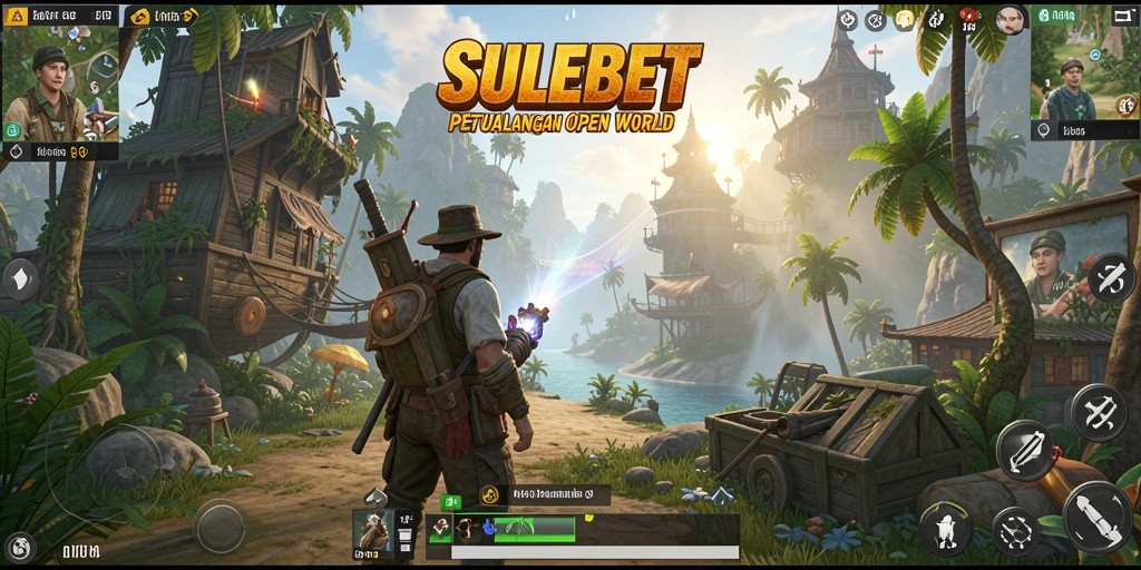 Screenshot yang menampilkan petualangan seru dalam dunia Open World.