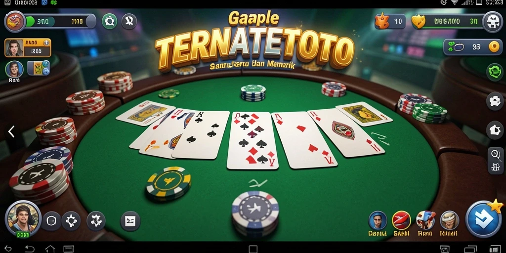 Tampilan screenshot gameplay seru TERNATETOTO saat bermain Gaple.