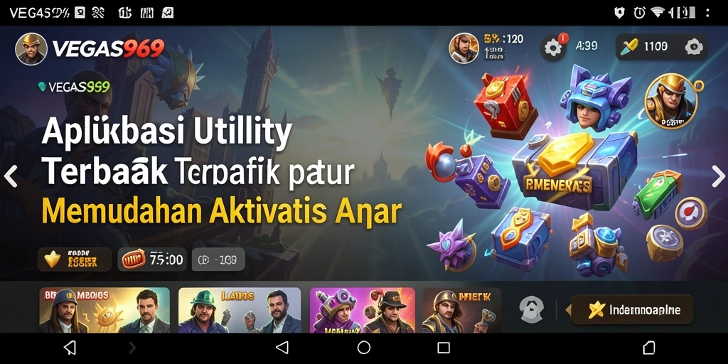 Tampilan antarmuka aplikasi VEGAS969 yang sederhana dan fungsional.