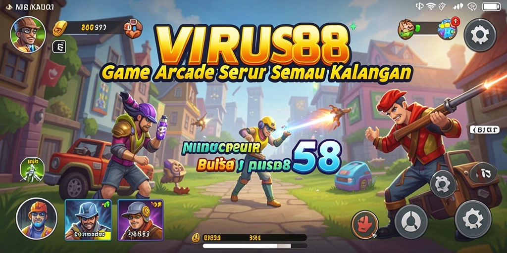 Tangkapan layar dari gameplay VIRUS88 yang menarik dan penuh aksi.
