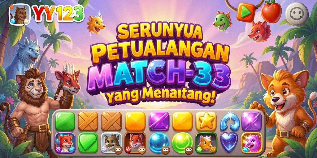 Screenshot dari gameplay seru YY123 dalam kategori Match-3.